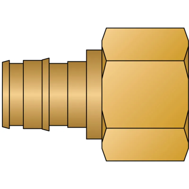 HeatLink EX27605NL 1/2 PEX F1960 × 1/2 Female Pipe Thread No Lead Brass Adapter