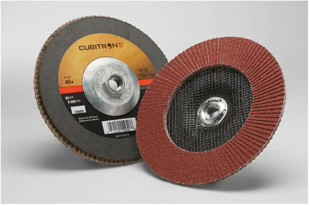 3M 7010363290 Cubitron II 7 40+ Grit Type 27 Flap Disc