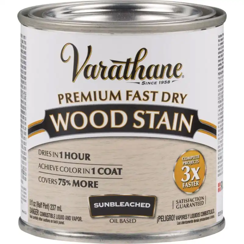 Varathane 262030 Fast Dry Sunbleached Wood Urethane Modified Alkyd Interior Wood Stain