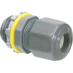 Arlington LPCG757 Low Profile Strain Relief Non-Metallic Cord Connector 3/4 in 0.385 to 0.75 in