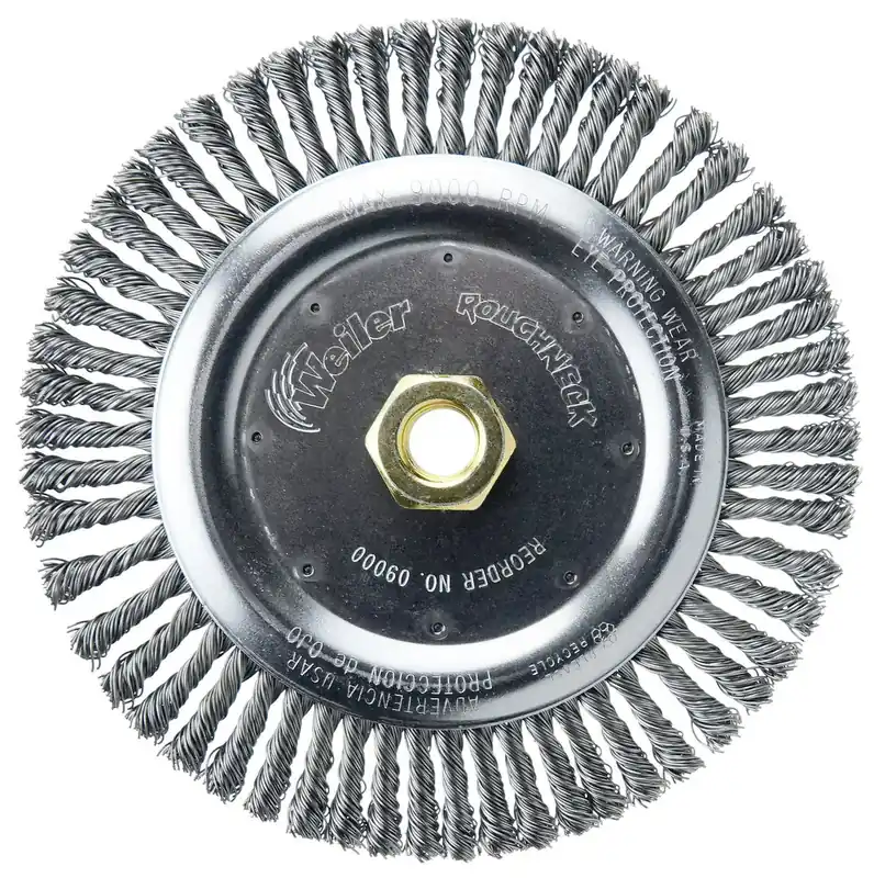 Weiler 09000 Roughneck Steel Knot Wire Wheel Brush Power 7 in