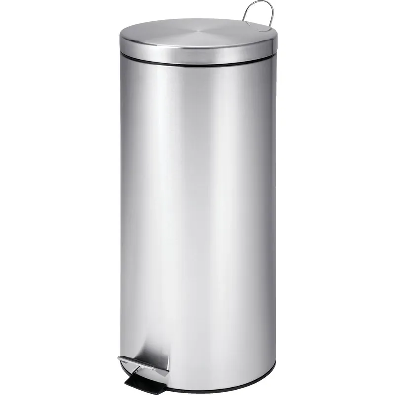 Honey Can Do TRS-09274 30 Liter Stainless Steel Step-On Wastebasket
