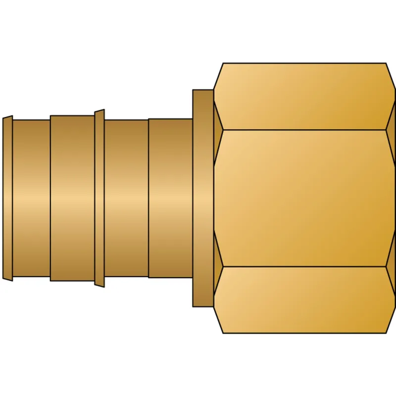 HeatLink EX27628NL 1 PEX F1960 x 1 Female Pipe Thread No Lead Brass Adapter