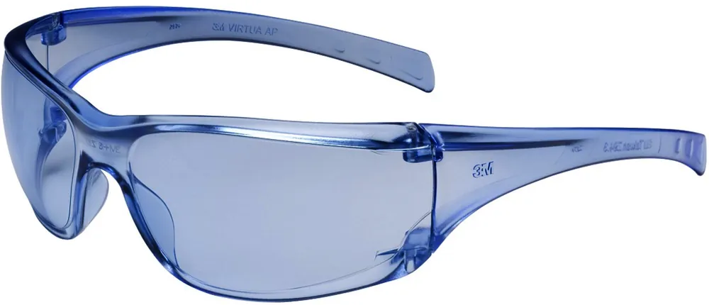 3M 7000030051 Virtua Blue Safety Glasses With Blue Anti-Scratch Lens