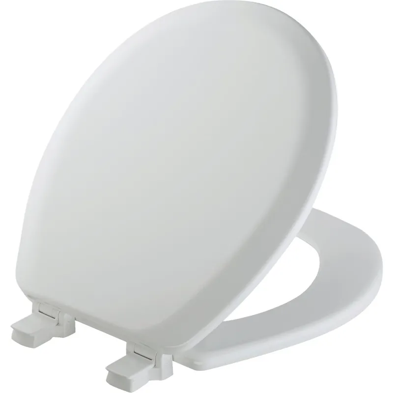 Mayfair 41EC000 Advantage Round Closed Front White Wood Toilet Seat