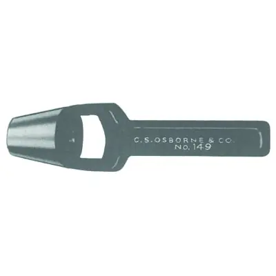 C.S. Osborne 149-7/16 Arch Punch, 7/16 in Tip, Carbon Steel
