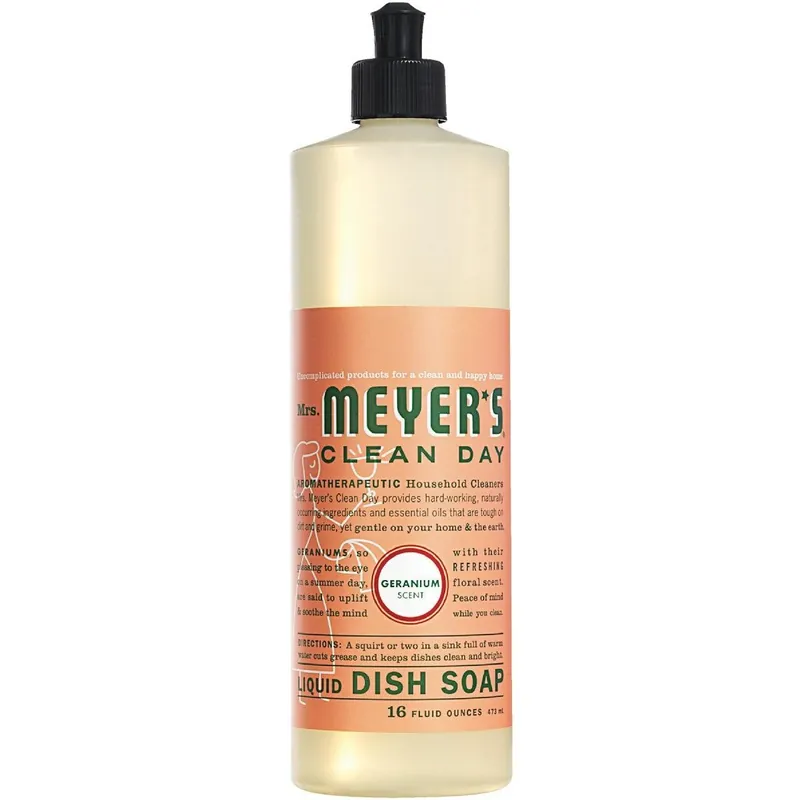 Mrs Meyers 13103 Geranium Scent Liquid Dish Soap Each