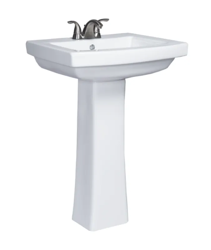 Western Pottery P280 Pedestal Lavatory Power 34-3/4 in H x 23-7/8 in W x 20-1/4 in D