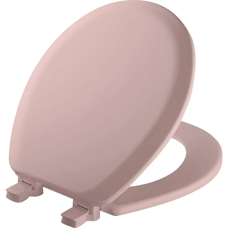 Mayfair 41EC023 Advantage Round Closed Front Pink Wood Toilet Seat