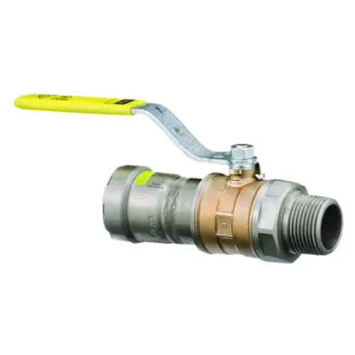 Viega 30665 3/4 x 3/4 MegaPressG x MegaPressG 125 PSI Bronze Locking Handle Ball Valve