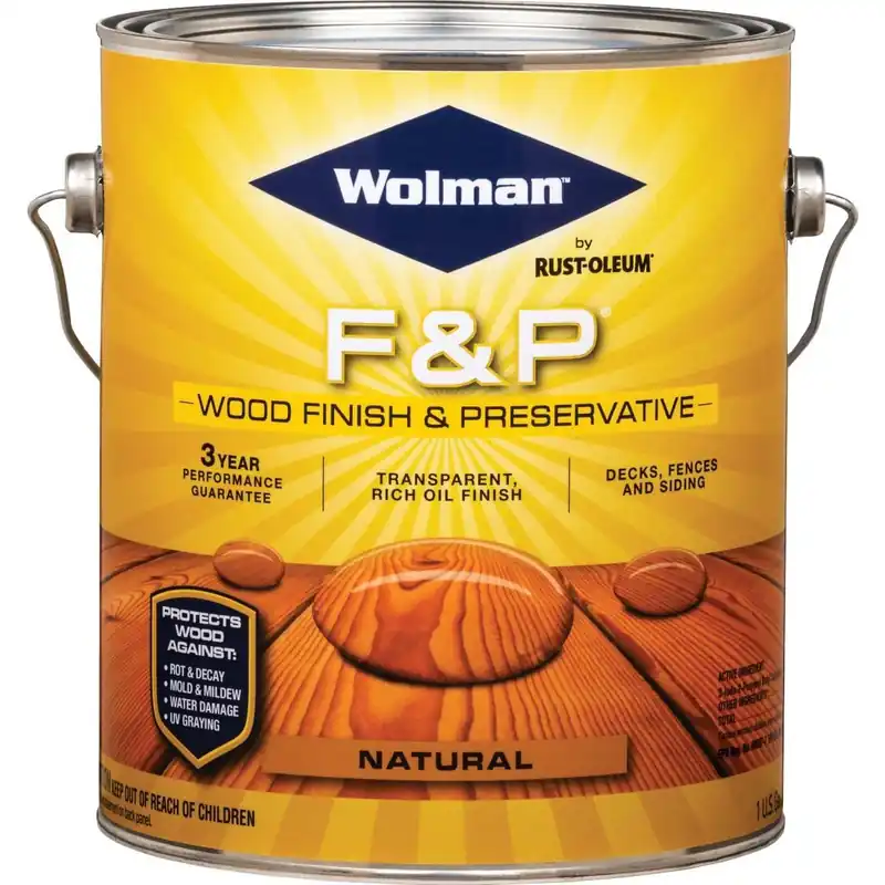 Wolman 14396 F&P Transparent Wood Finish And Preservative Natural 1 Gal. Replacement MPN