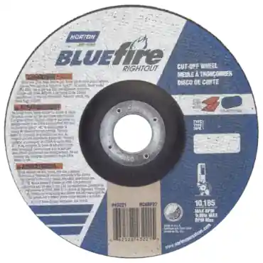 Norton 66252843221 BlueFire RightCut A Type 27/42 Right Angle Cut-Off Wheel