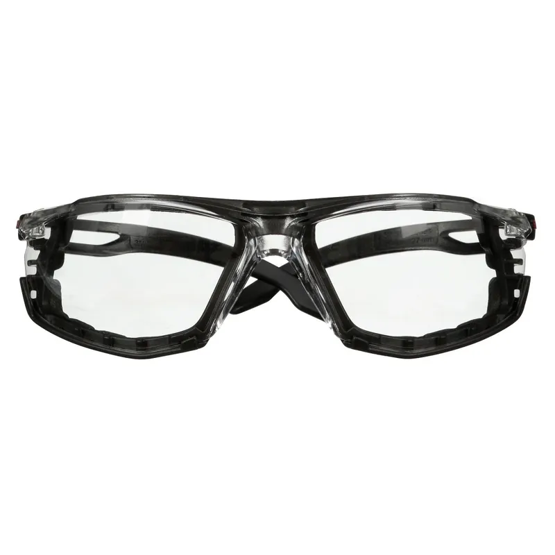 3M 7100238909 SecureFit 500 Series Black Safety Glasses With Clear Anti-Fog/Anti-Scratch Lens