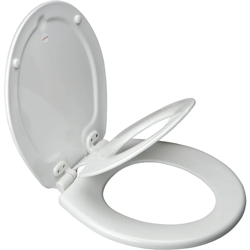 Mayfair 88SLOW000 NextStep2 Round Closed WhisperClose White Enameled Wood Toilet Seat