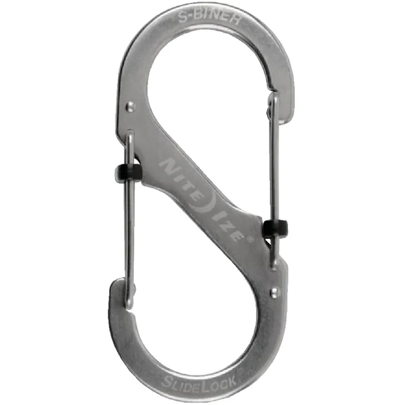 Nite Ize LSB4-11-R3 S-Biner Size 4 75 Lb. Capacity Stainless Steel S-Clip Key Ring