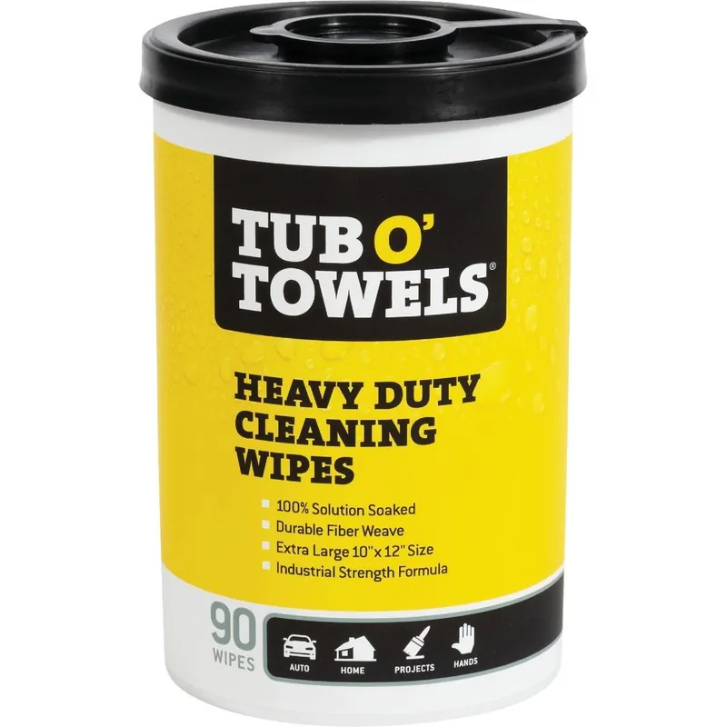 Tub O' Towels TW90 Heavy Duty Cleaning Wipes 90 Ct.