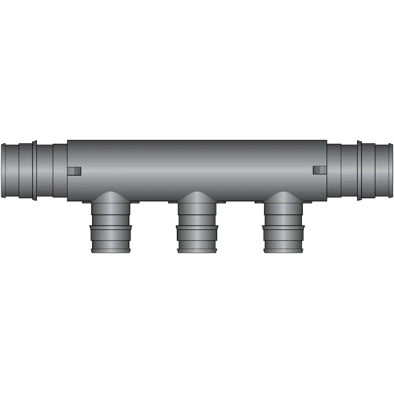 HeatLink EX14203 3 Port, 3/4 x 3/4 PEX F1960 Flow Through HPP Multiport Tee