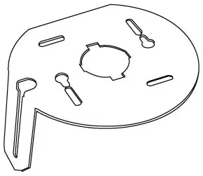 Elco Lighting L-BRCKT Elco L-Bracket Socket Plate For 6 Cans w/Screw & Nut