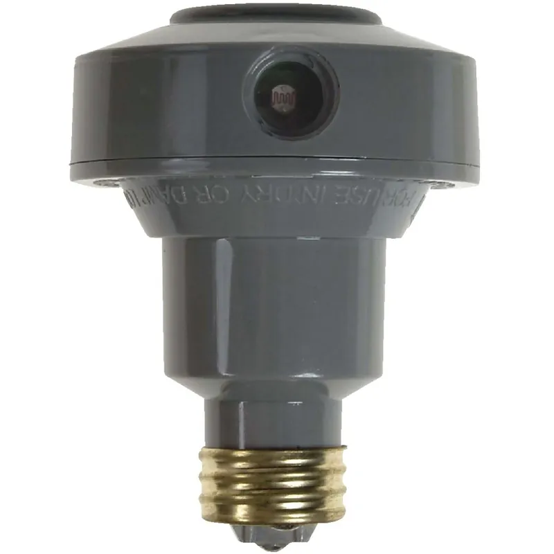 Amerelle OLC5CFLBC-4 Screw-In Gray Floodlight Photocell Lamp Control