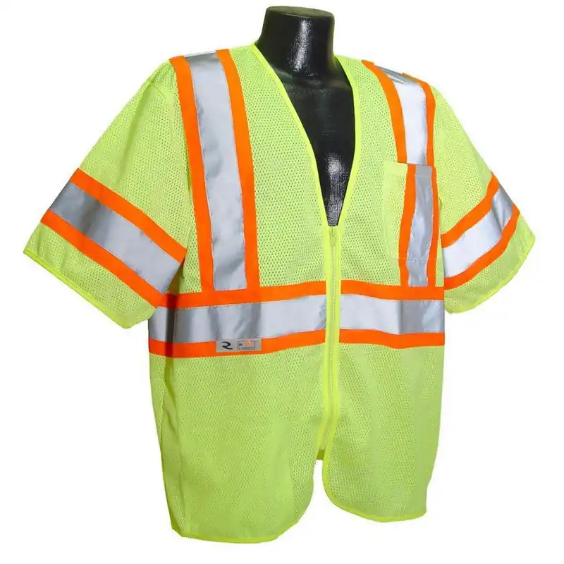 Radians SV22-3ZGM-2X Radwear Economy Two Tone Mesh Safety Vest Class 3 Hi-Viz Green 2XL