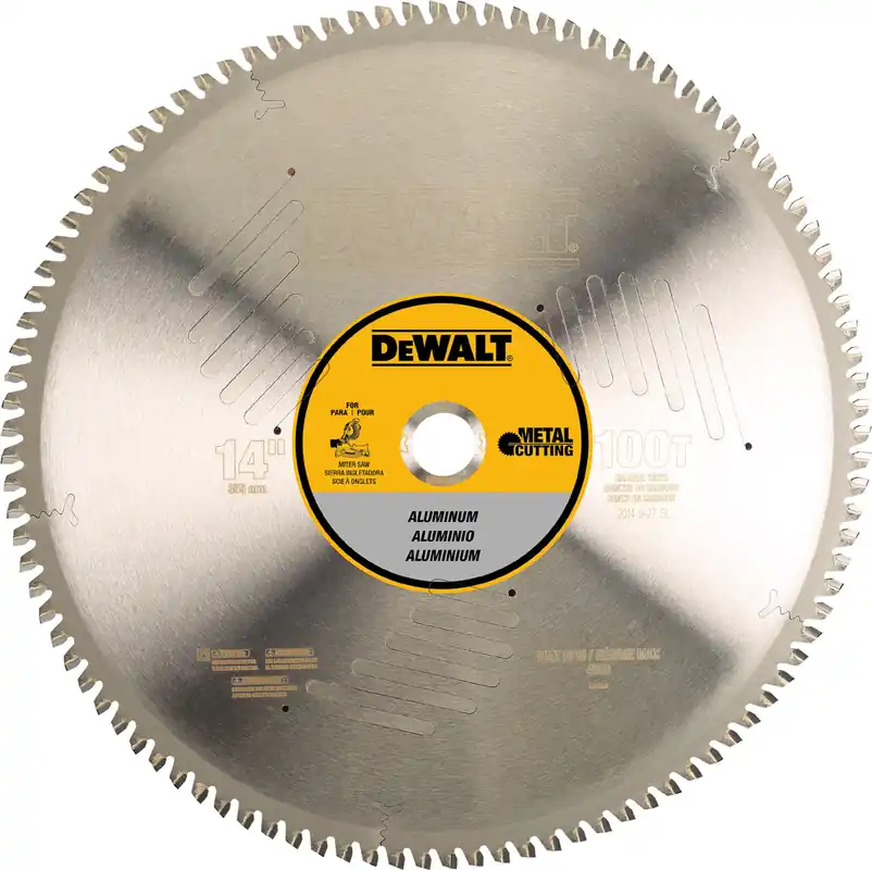 Dewalt DWA7889 14 Carbide Tipped Metal Cutting Saw Blade 100 Teeth