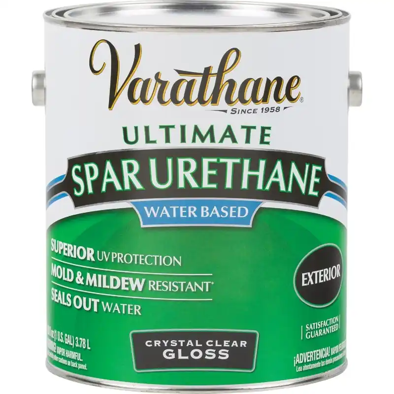 Varathane 250031 Gloss Clear Water Based Exterior Spar Urethane 1 Gal.