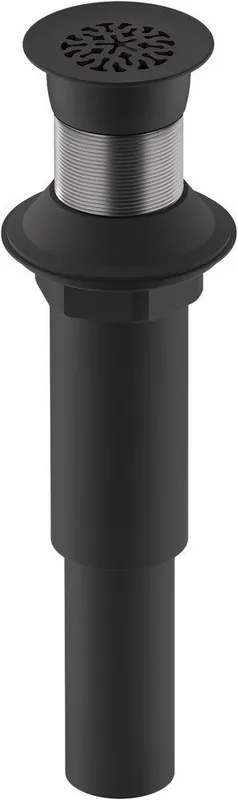 Kohler 7108-BL Decorative Grid Drain Less Overflow Matte Black