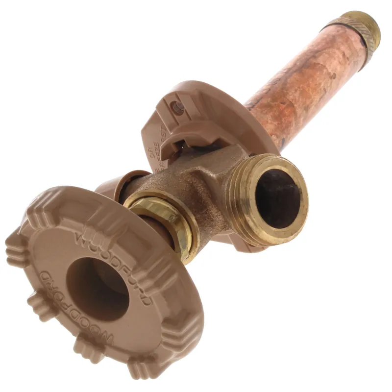 Woodford 19CP-4 Model 19 4 1/2 MPT x Sweat Inlet Anti-Siphon Wall Faucet w/ Metal Handle