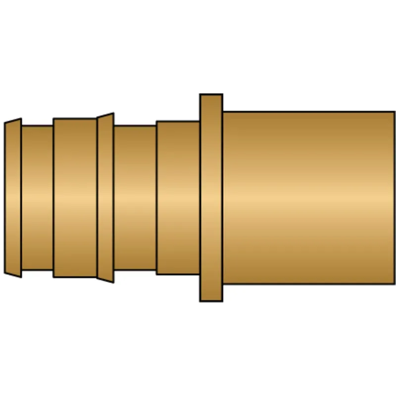 HeatLink EX27105NL 1/2 PEX F1960 × 1/2 Male Sweat No Lead Brass Adapter