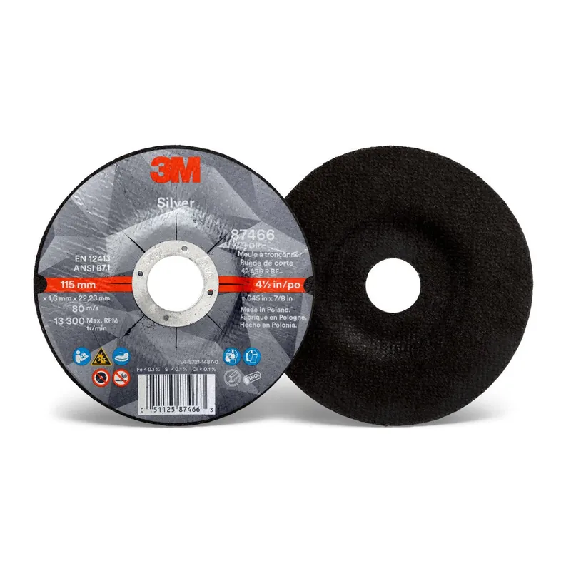 3M 7100139230 Type 27 Cut-Off Wheel 4 1/2 x 0.045 x 7/8 36 Grit