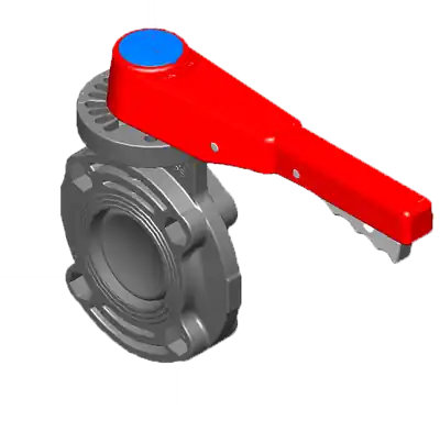 Spears 721311-080 8 PVC Butterfly Valve Buna W/Handle