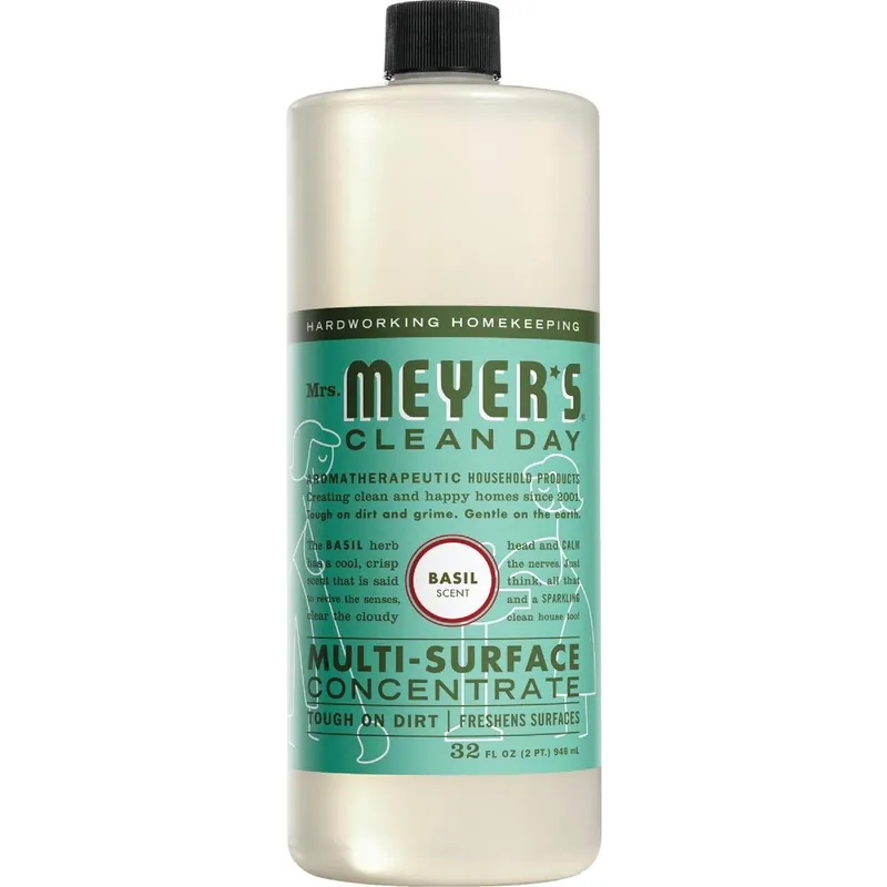 Mrs Meyers 14440 Clean Day 32 Oz Basil Multi-Surface Concentrate