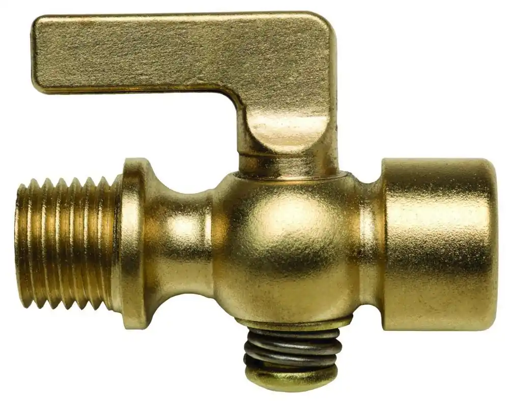 Apollo Valves 4153001 41 Series 1/4 in. Brass 80 psig Male x Female Shut Off Valve