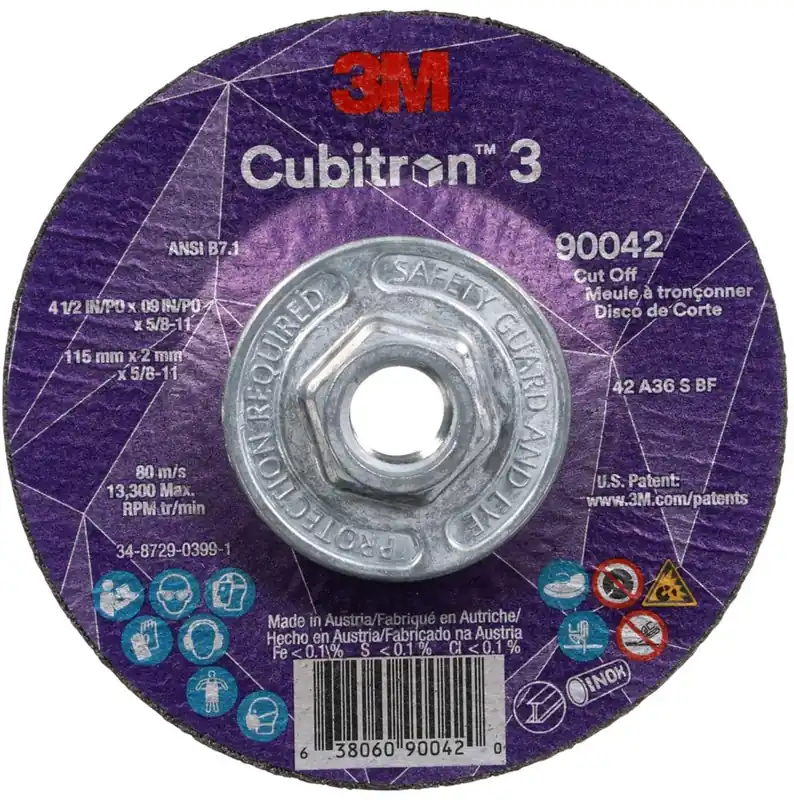3M 7100313200 Cubitron 3 Cut-Off Wheel 36+ Grit Type 27