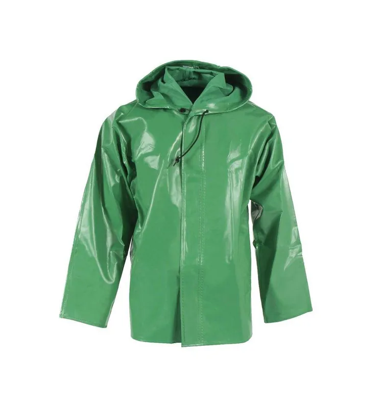 Neese 96001-00-1-GRN-XL Chem Shield 96 Series Jacket With Attached Hood