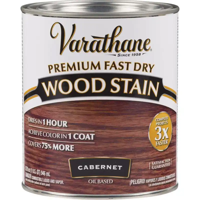 Varathane 262016 Fast Dry Cabernet Urethane Modified Alkyd Interior Wood Stain 1 Qt. Replacement MPN