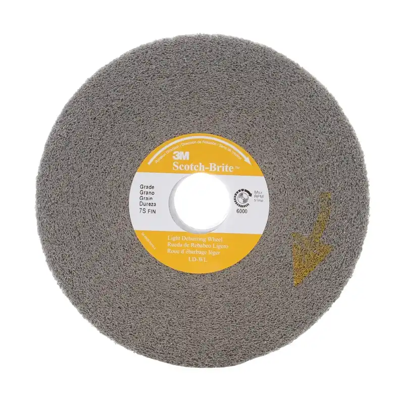 3M 7000000730 Convolute Deburring Wheel, 6 in Dia Wheel, 1 in Center Hole, 1 in W Face, Fine Grade, Silicon Carbide Abrasive