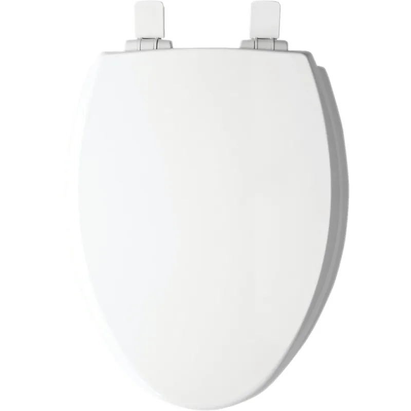 Mayfair 147SLOW000 Kendall Elongated Closed Front WhisperClose White Enameled Wood Toilet Seat