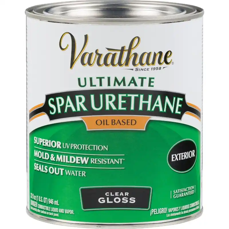 Varathane 9241H Gloss Clear Exterior Spar Urethane 1 Qt. Replacement MPN