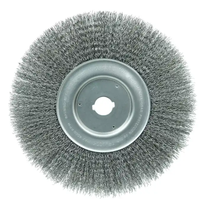 Weiler 01250-12 10 X 1 Trulock Steel Crimped Wire Wheel Brush