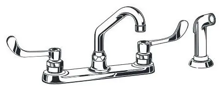 American Standard 6408170.002 Monterrey Top Mount Kitchen Faucet 1.5 Gpm Less Spray