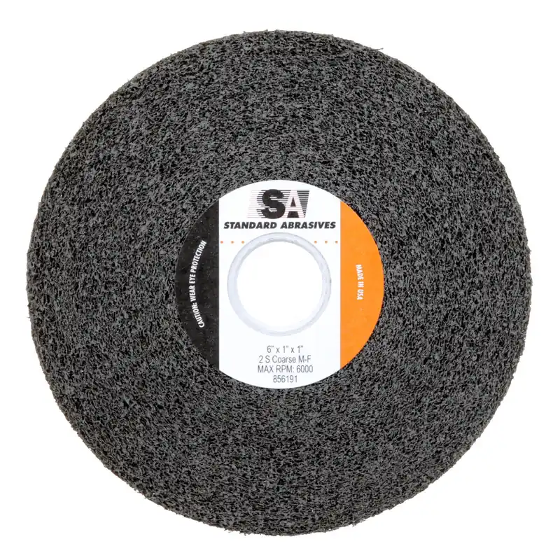 Standard Abrasives 7000121894 Multi-Finish Wheel 6 in Dia Wheel Center Hole Coarse Grade