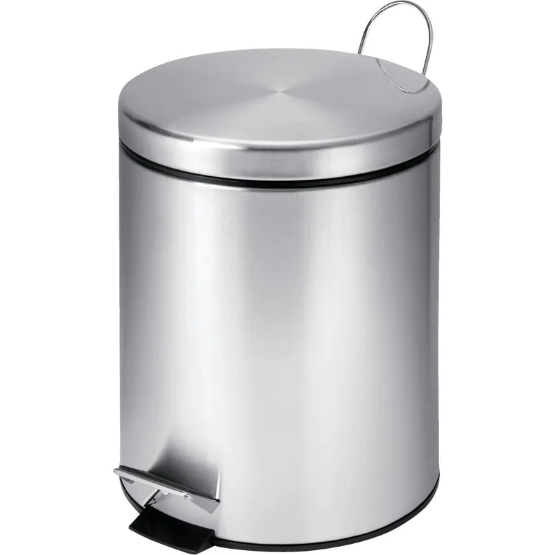 Honey Can Do TRS-01449 5 Liter Stainless Steel Step-On Wastebasket