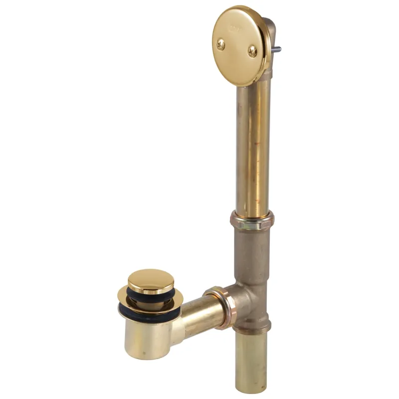 Brizo RP43140PG Toe-Operated Tub Drain in Polished Gold