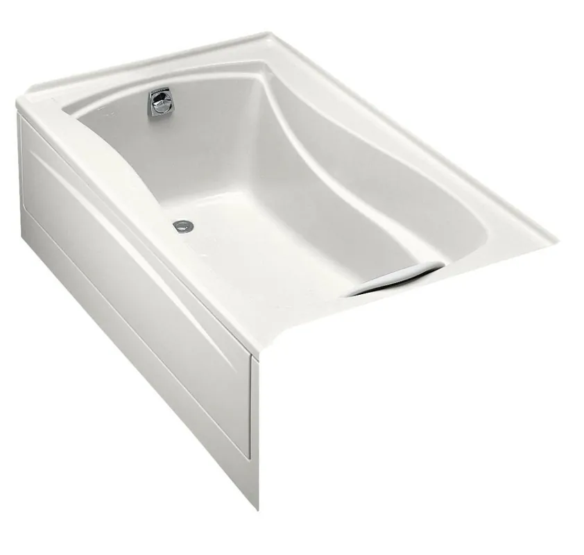 KOHLER 1242-L-0 Mariposa 60 in. x 36 in. Soaker Alcove Bathtub with Left Drain