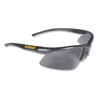 DEWALT DPG51-2D Converter Safety Glasses Smoke Lens Polycarbonate Hard Coat Black Frame