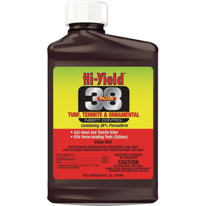 Hi-Yield 31330 38 Plus 8 Oz Concentrate Turf, Termite, & Ornamental Insect Killer