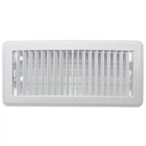 Hart & Cooley 703942 421M Series Steel Floor Register, Bright White, 4 x 10