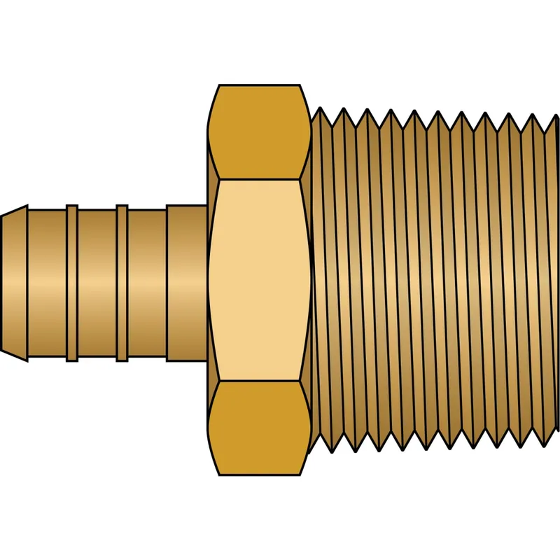 HeatLink 27552NL 1/2 PEX x 3/4 Male Pipe Thread Adapter