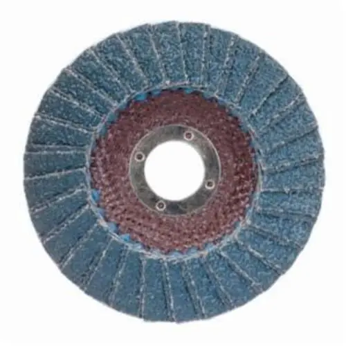 Norton 66254491777 Metal Zirconia Alumina Coarse Grit Center Mount Fiberglass Conical Flap Disc